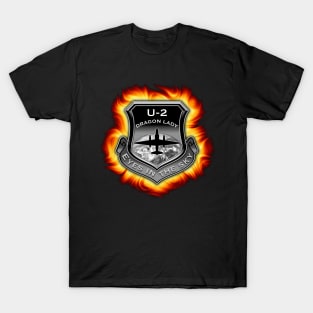 U2 Dragon Lady spy plane fire shield T-Shirt